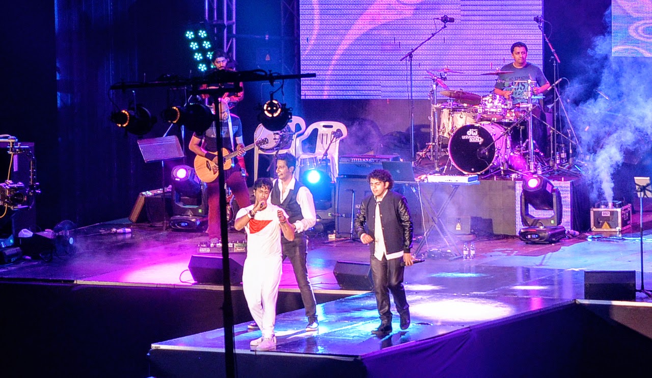 Salim - Sulaiman perfoming at National Football Stadium on New Year's Eve. 