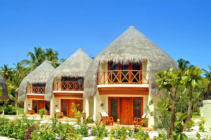 Beach Villa exterior view, Bandos Island Resort and Spa, Maldives
