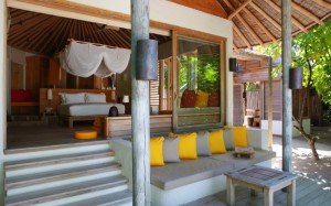 Ocean Beach Villa, Six Senses Laamu Maldives