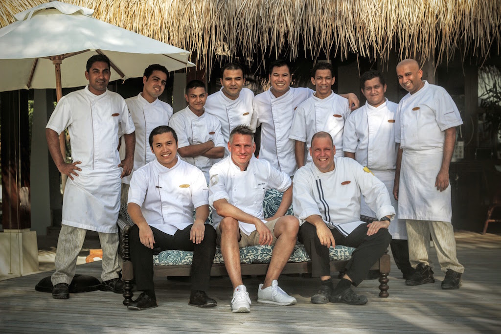 Two-Star Michelin Chef Heiko Nieder with the Chefs of Naladhu Maldives