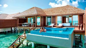 Deluxe water villa with pool, Hideaway Beach Resort & Spa
