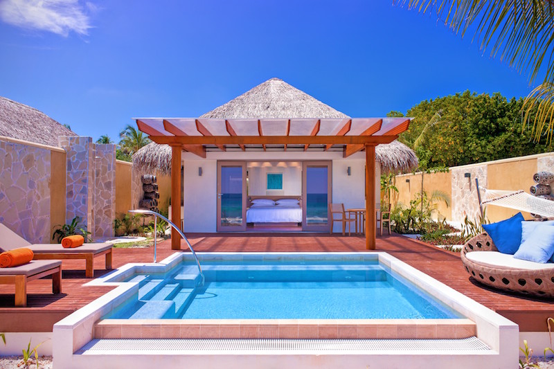 Ocean Pool Villa Deck, Sheraton Maldives Full Moon Resort & Spa