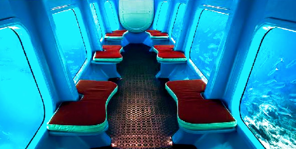 The semi-submersible submarine interior