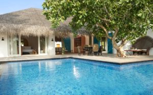 Two Bedroom Beach Sunset Villa at Fairmont Maldives Sirru Fen Fushi